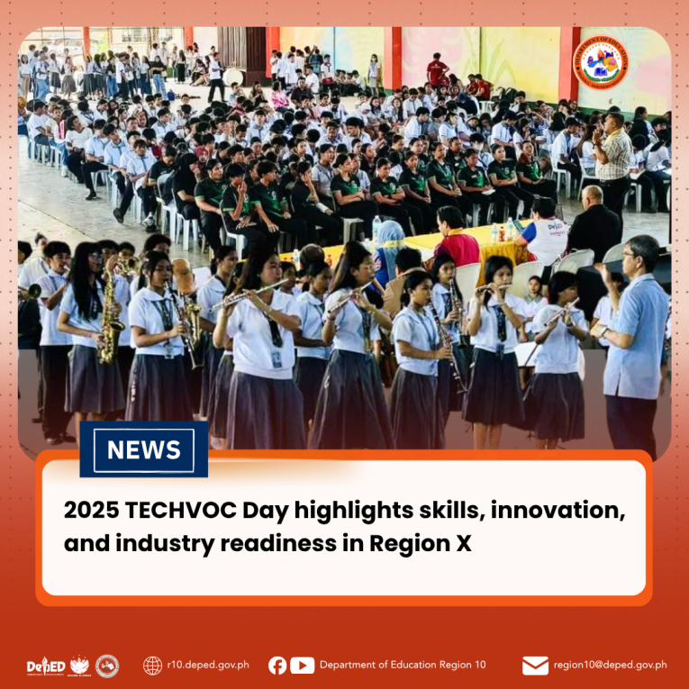 2025 TECHVOC Day highlights skills, innovation, and industry readiness in Region X