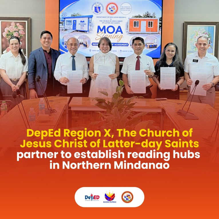 DepEd Region X, The Church of Jesus Christ of Latter-day Saints partner to establish reading hubs in Northern Mindanao
